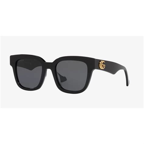 gucci gg0998s 001 sunglasses women's black/grey square shape 52-21-145|gucci sunglasses on ebay.